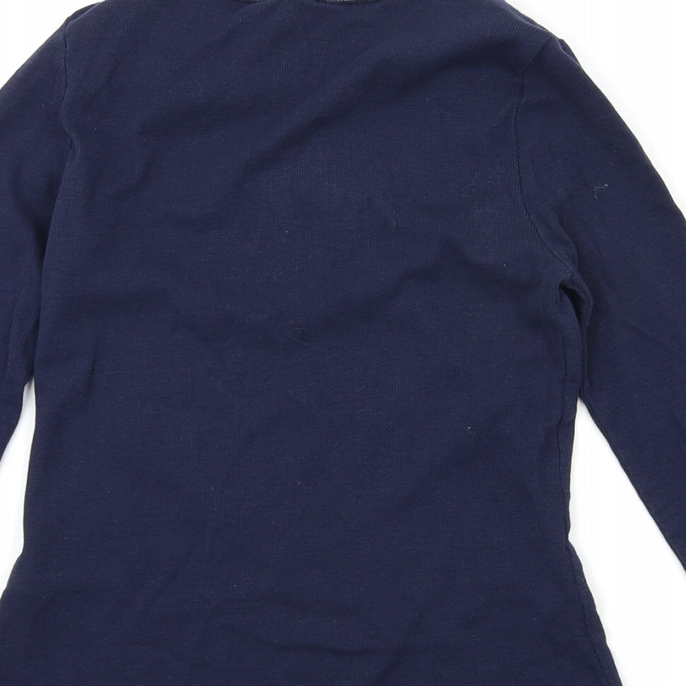 M&S Womens Blue   Basic T-Shirt Size 10