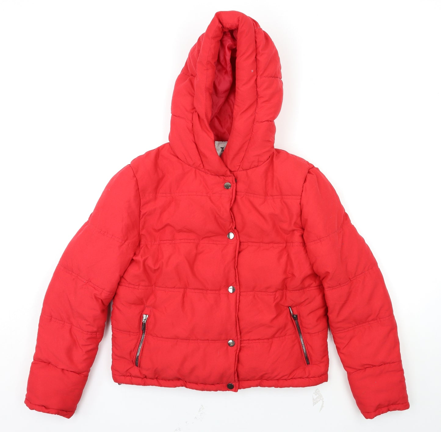 TU Womens Red   Jacket Coat Size 8