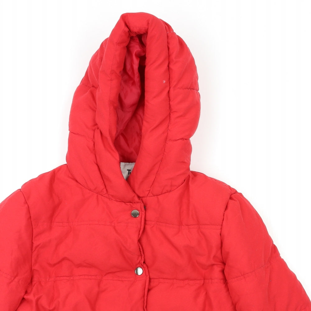 TU Womens Red   Jacket Coat Size 8
