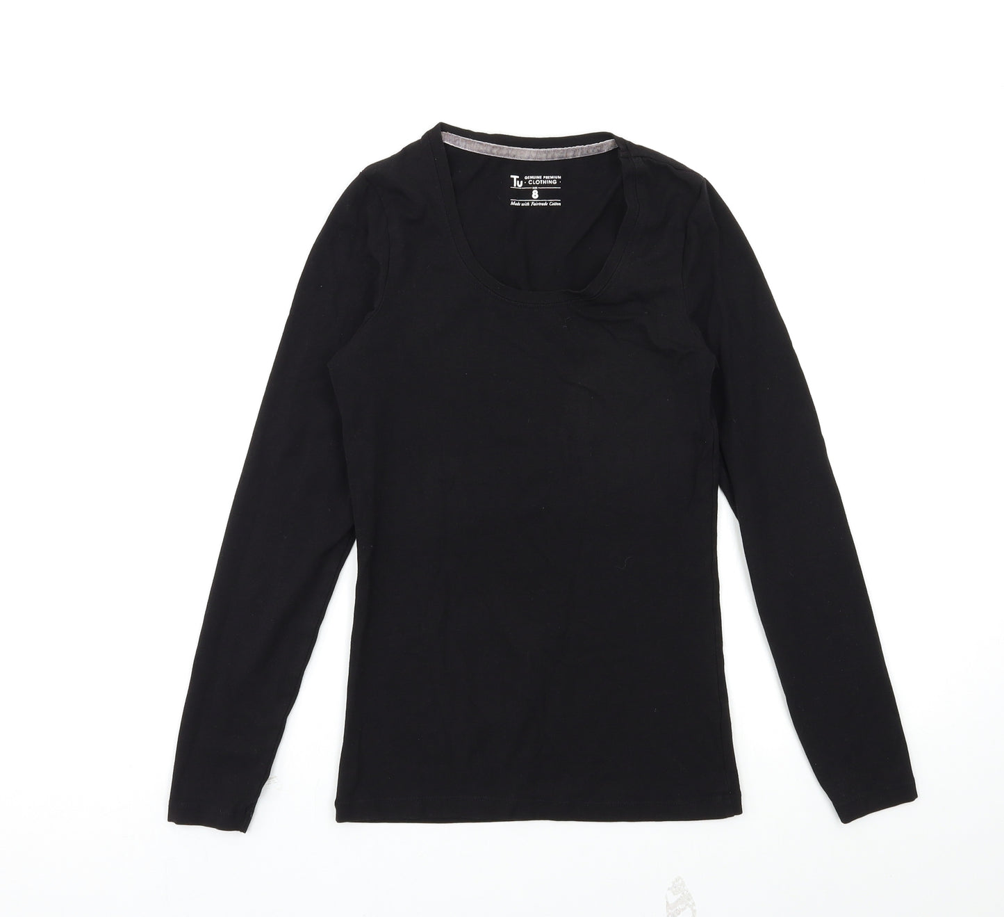 TU Womens Black   Basic T-Shirt Size 8