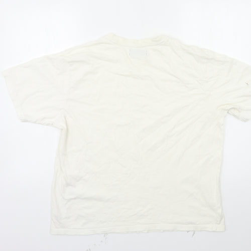 M&S Mens Ivory    T-Shirt Size L