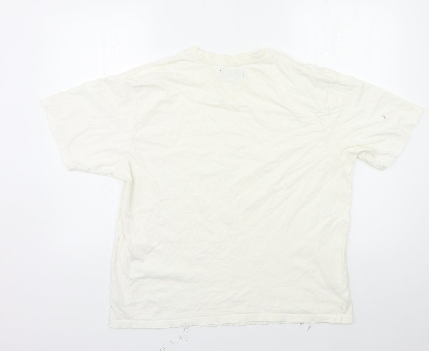 M&S Mens Ivory    T-Shirt Size L
