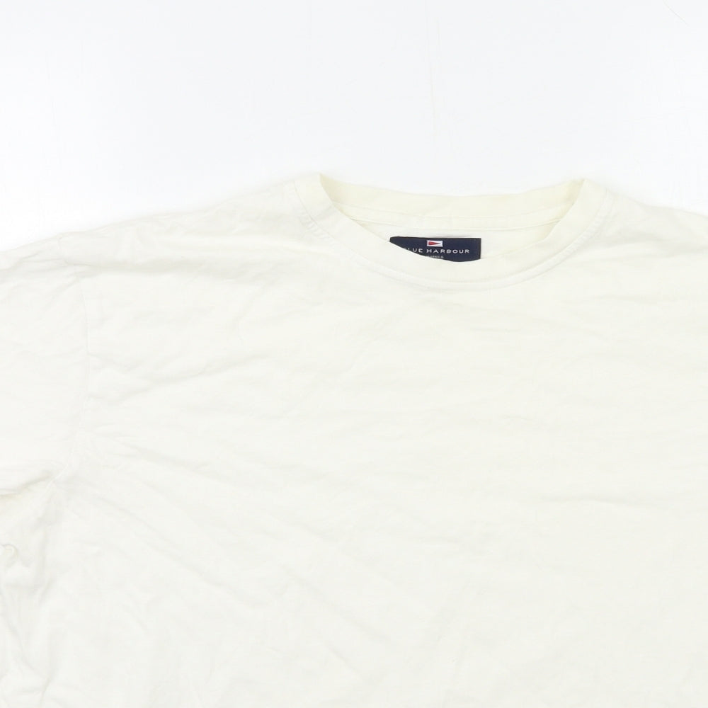 M&S Mens Ivory    T-Shirt Size L