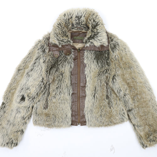 COFI Womens Brown   Jacket Coat Size 14