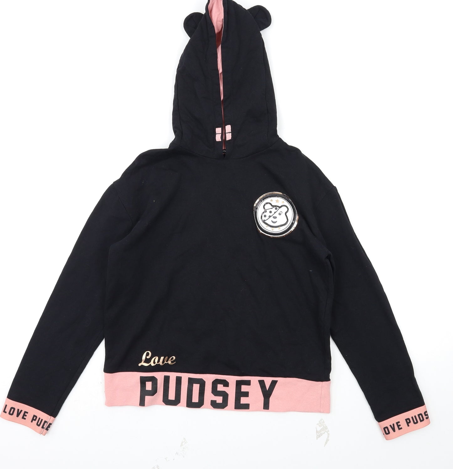 George Girls Black   Pullover Jumper Size 11-12 Years