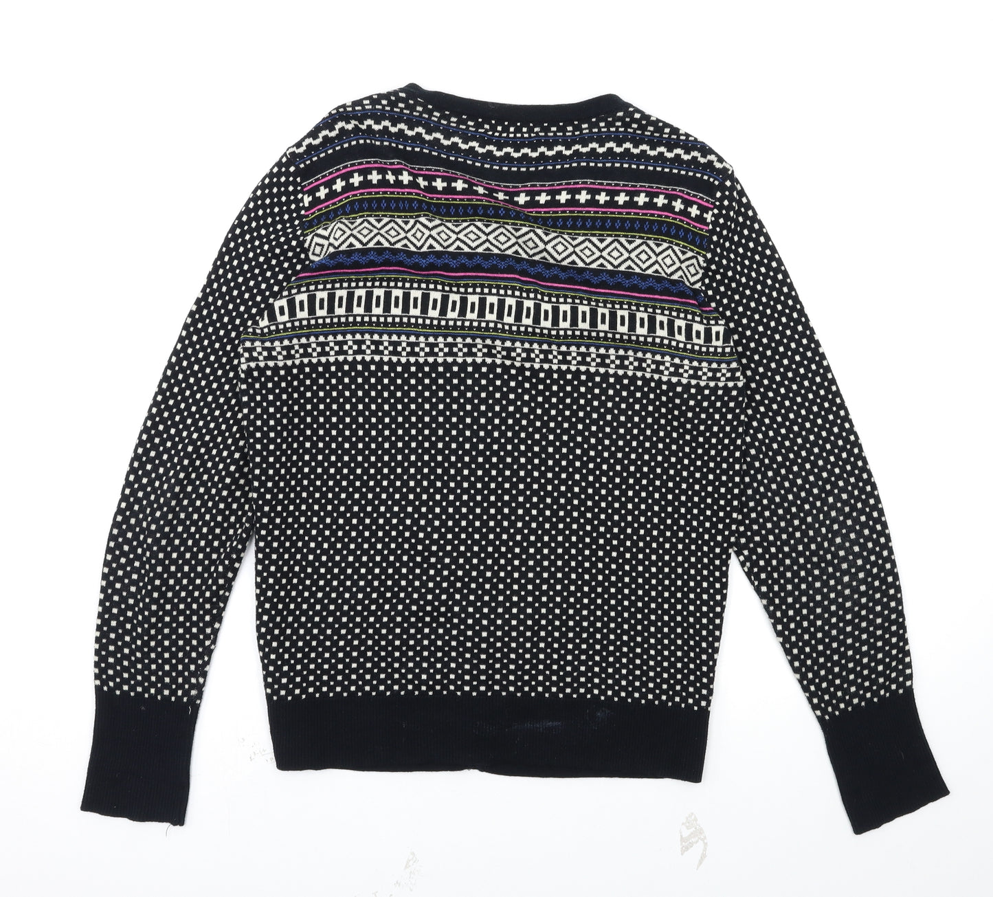 Merona Womens Multicoloured Geometric  Cardigan Jumper Size L