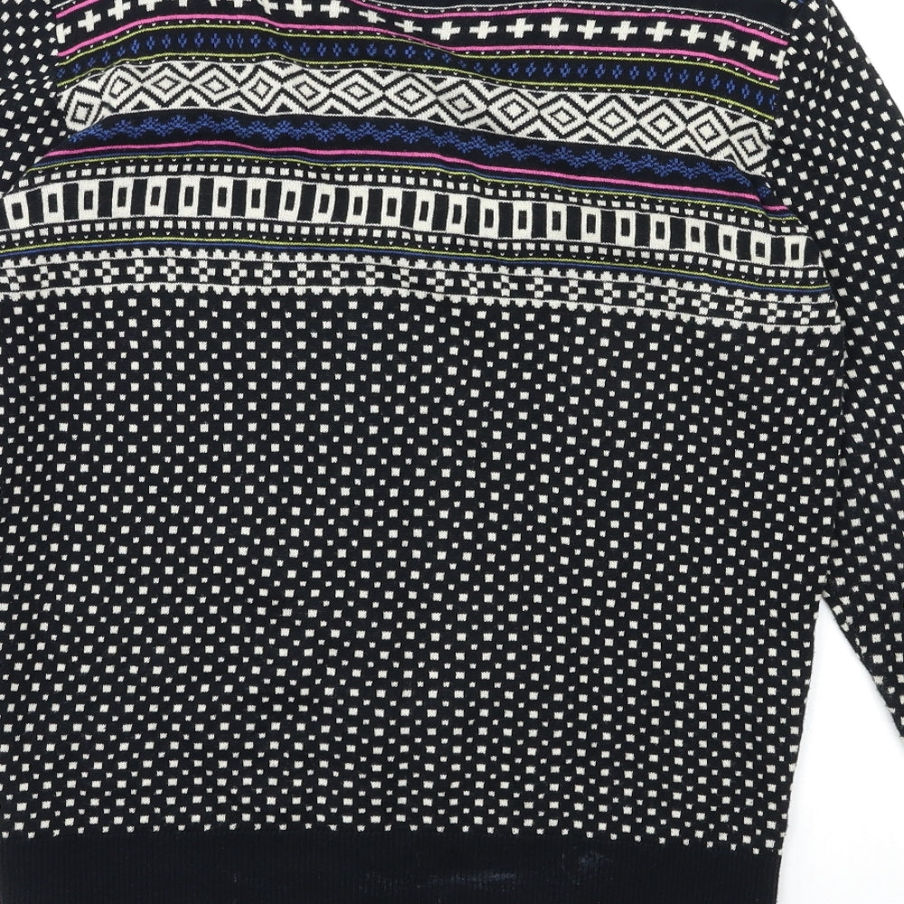 Merona Womens Multicoloured Geometric  Cardigan Jumper Size L