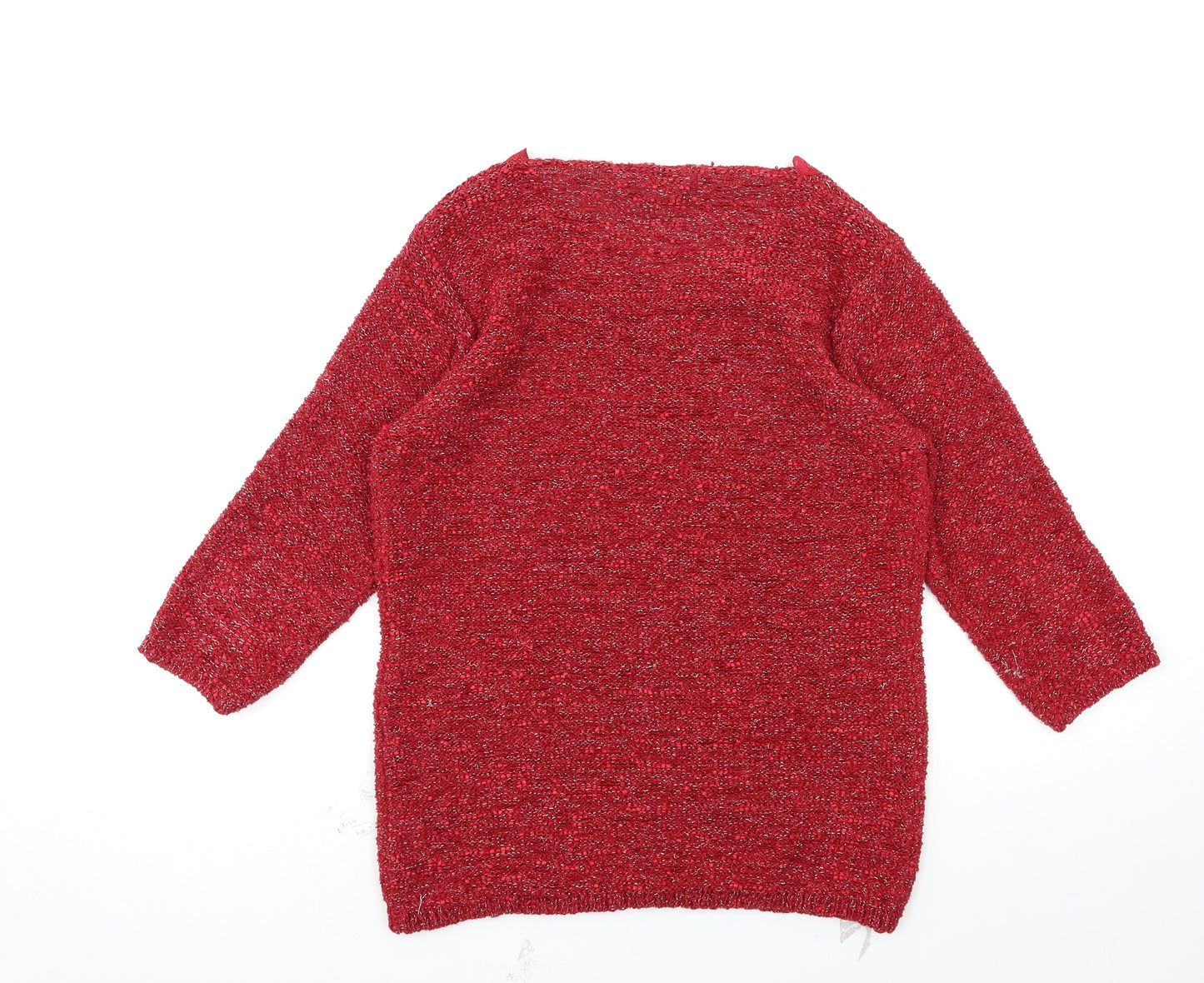 BM Womens Red   Pullover Jumper Size M