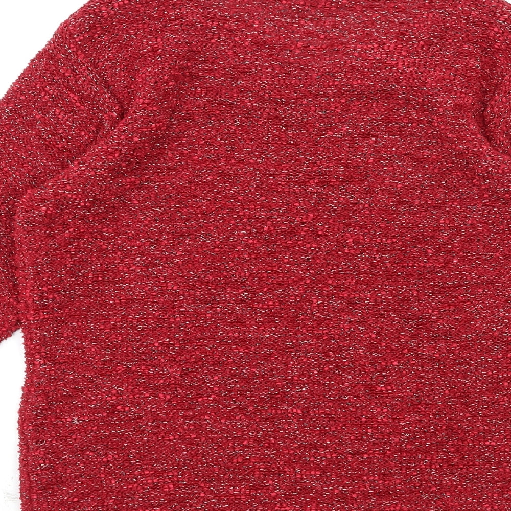 BM Womens Red   Pullover Jumper Size M