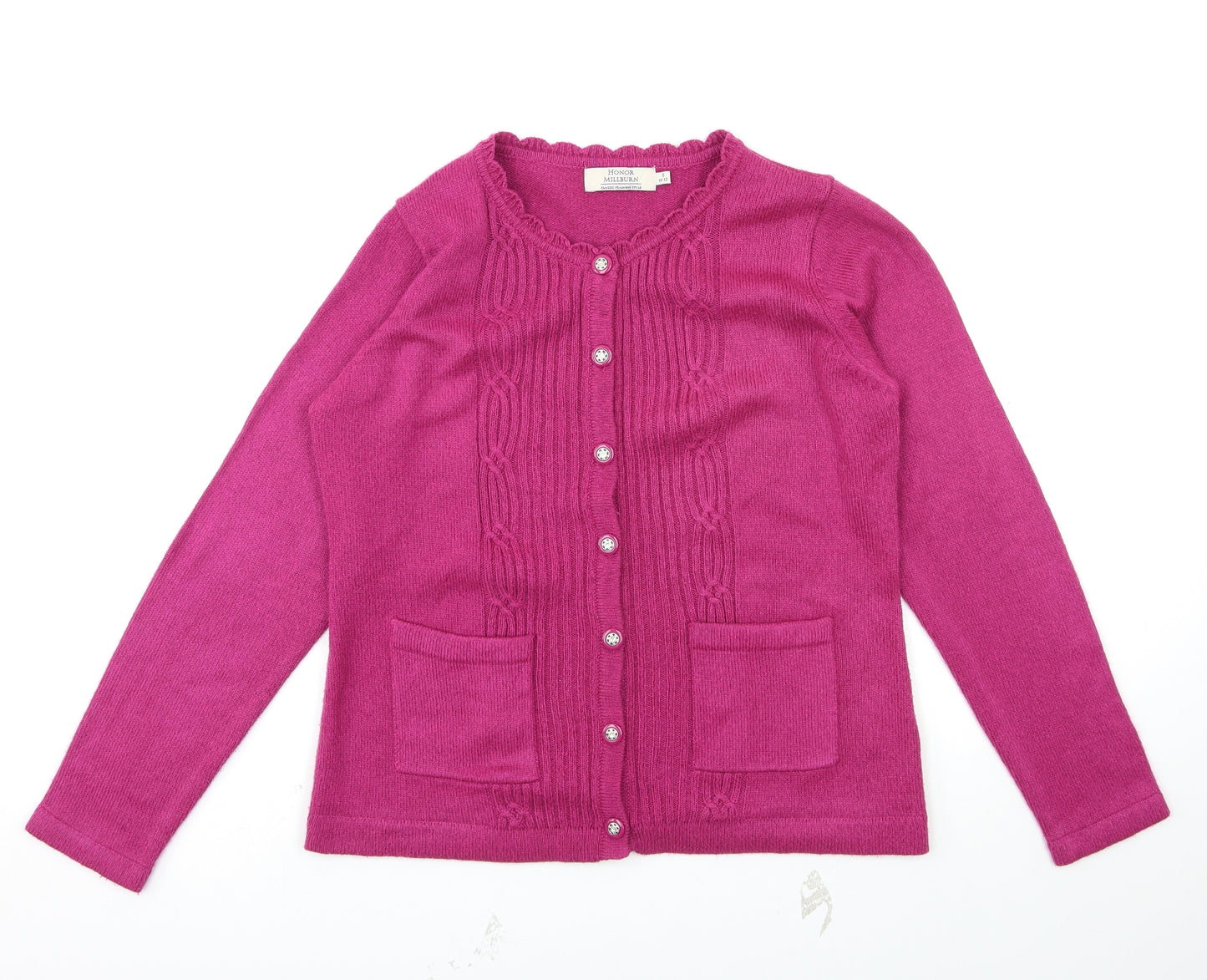 Honor Milburn Womens Purple   Cardigan Jumper Size S