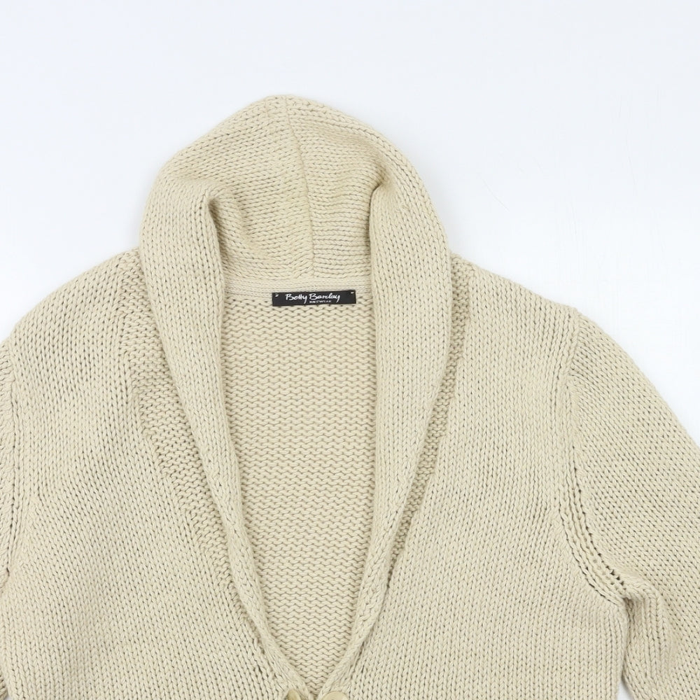 Belly Barclay Womens Beige   Cardigan Jumper Size 16