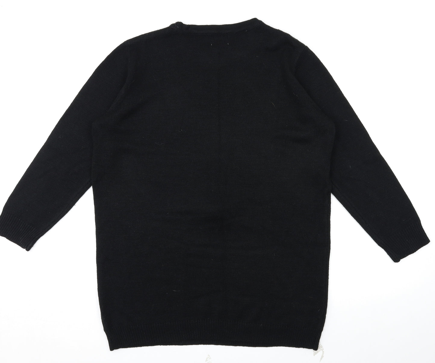 George Womens Black   Pullover Jumper Size L  - Christmas jumper