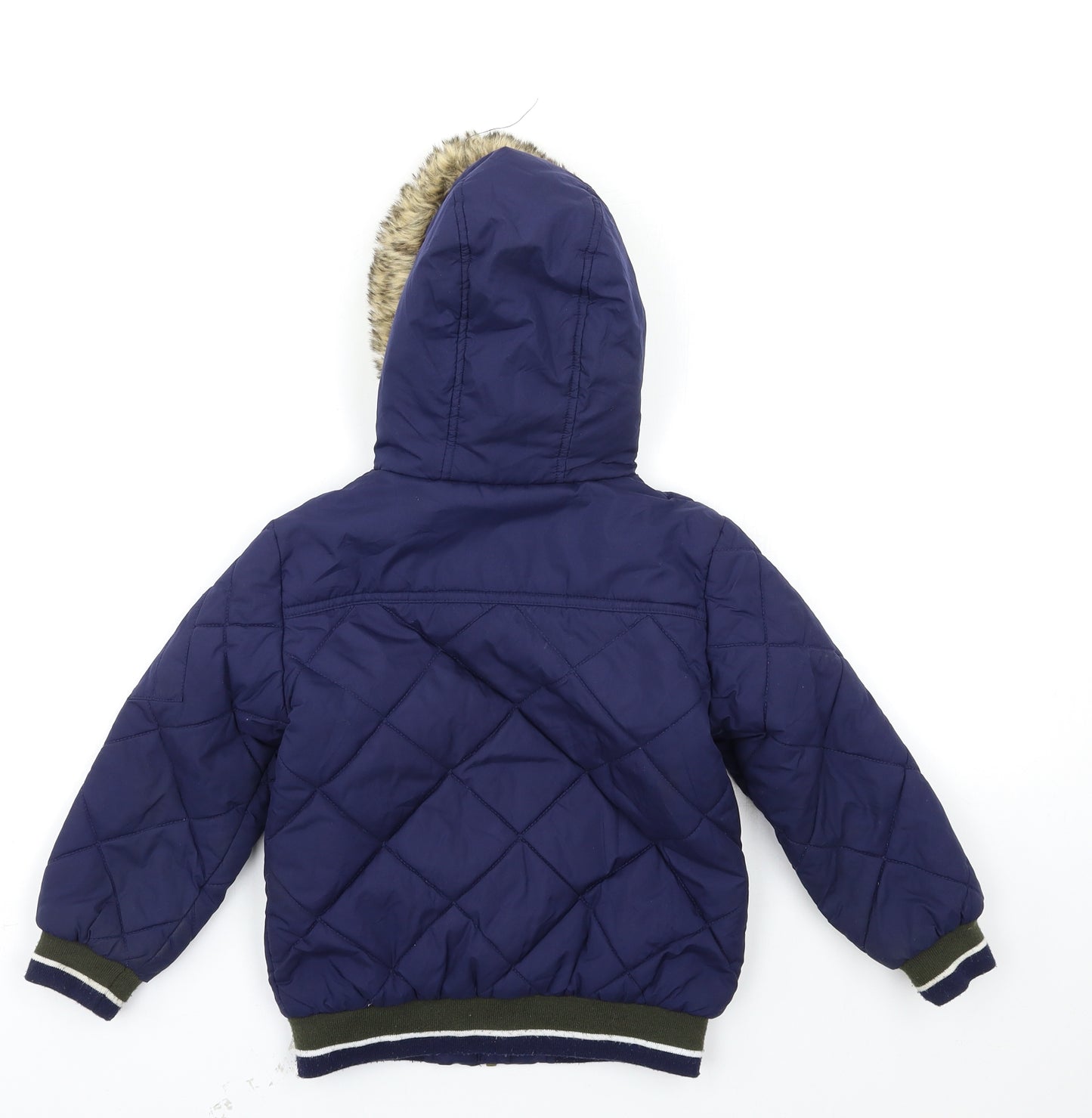 George Boys Blue   Basic Coat Coat Size 4-5 Years