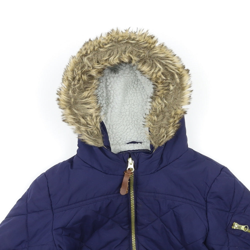 George Boys Blue   Basic Coat Coat Size 4-5 Years