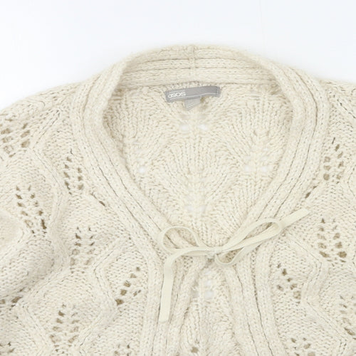 ASOS Womens Ivory   Cardigan Jumper Size 10