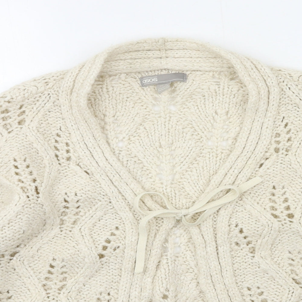 ASOS Womens Ivory   Cardigan Jumper Size 10