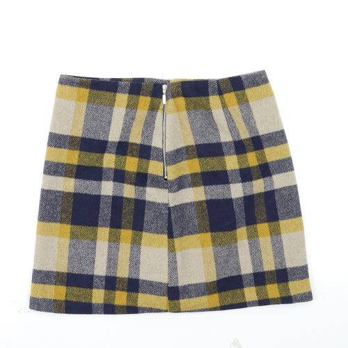 George Womens Multicoloured Check  A-Line Skirt Size 12