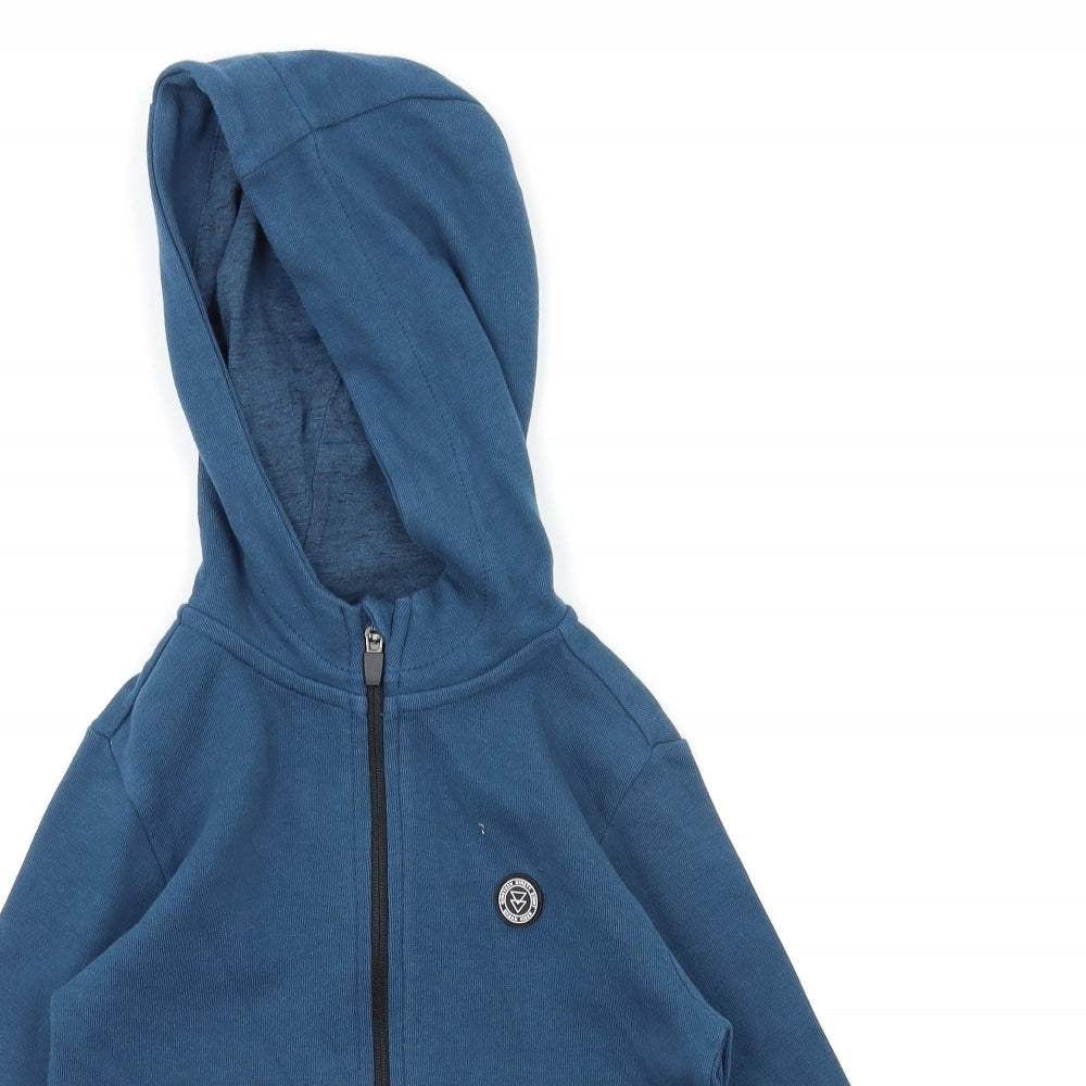 George Boys Blue   Full Zip Hoodie Size 6-7 Years