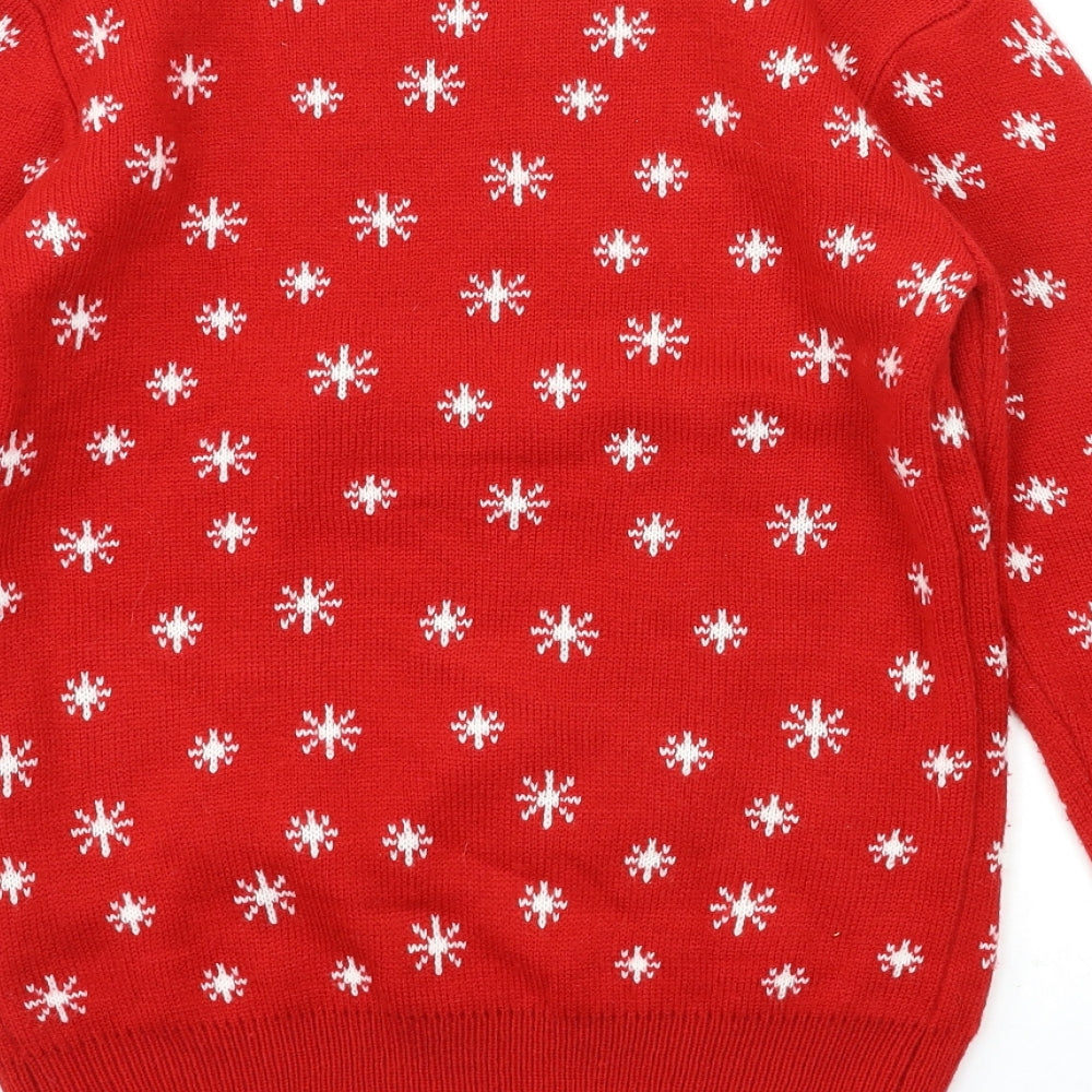 Cedar Wood State Mens Multicoloured Geometric  Pullover Sweatshirt Size XS