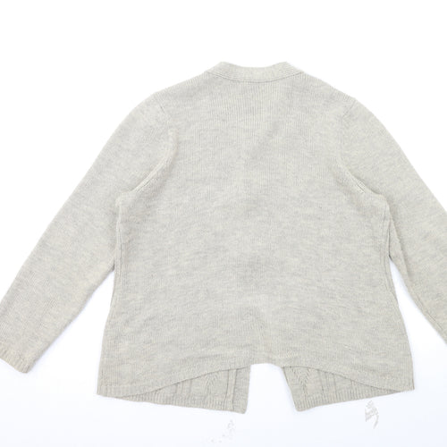 BM Womens Grey   Cardigan Jumper Size M