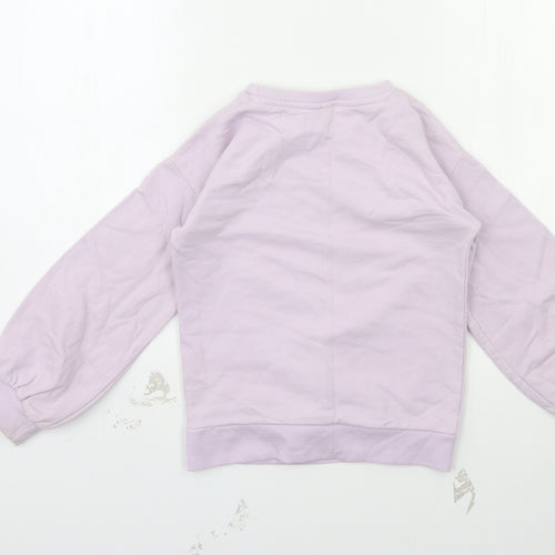Frozen Girls Purple   Pullover Jumper Size 8 Years