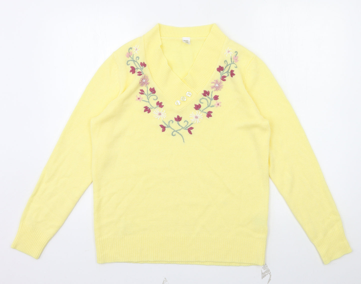 Preworn Womens Yellow   Pullover Jumper Size 10