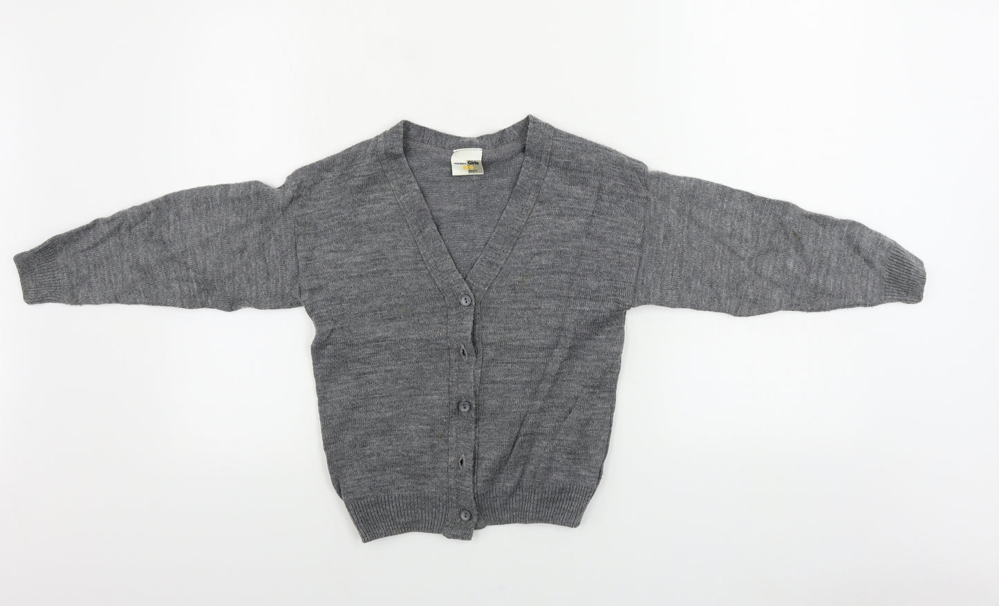 woolworths  Girls Grey   Cardigan Jumper Size 8-9 Years