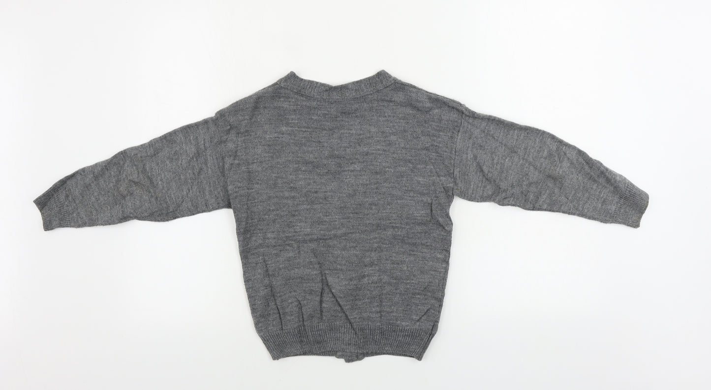 woolworths  Girls Grey   Cardigan Jumper Size 8-9 Years