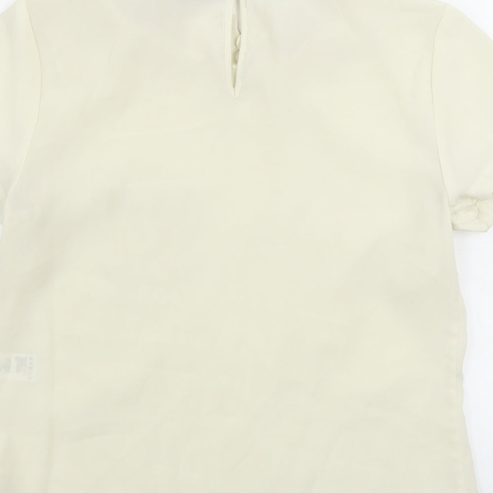 Warehouse Womens Ivory   Basic Blouse Size 8