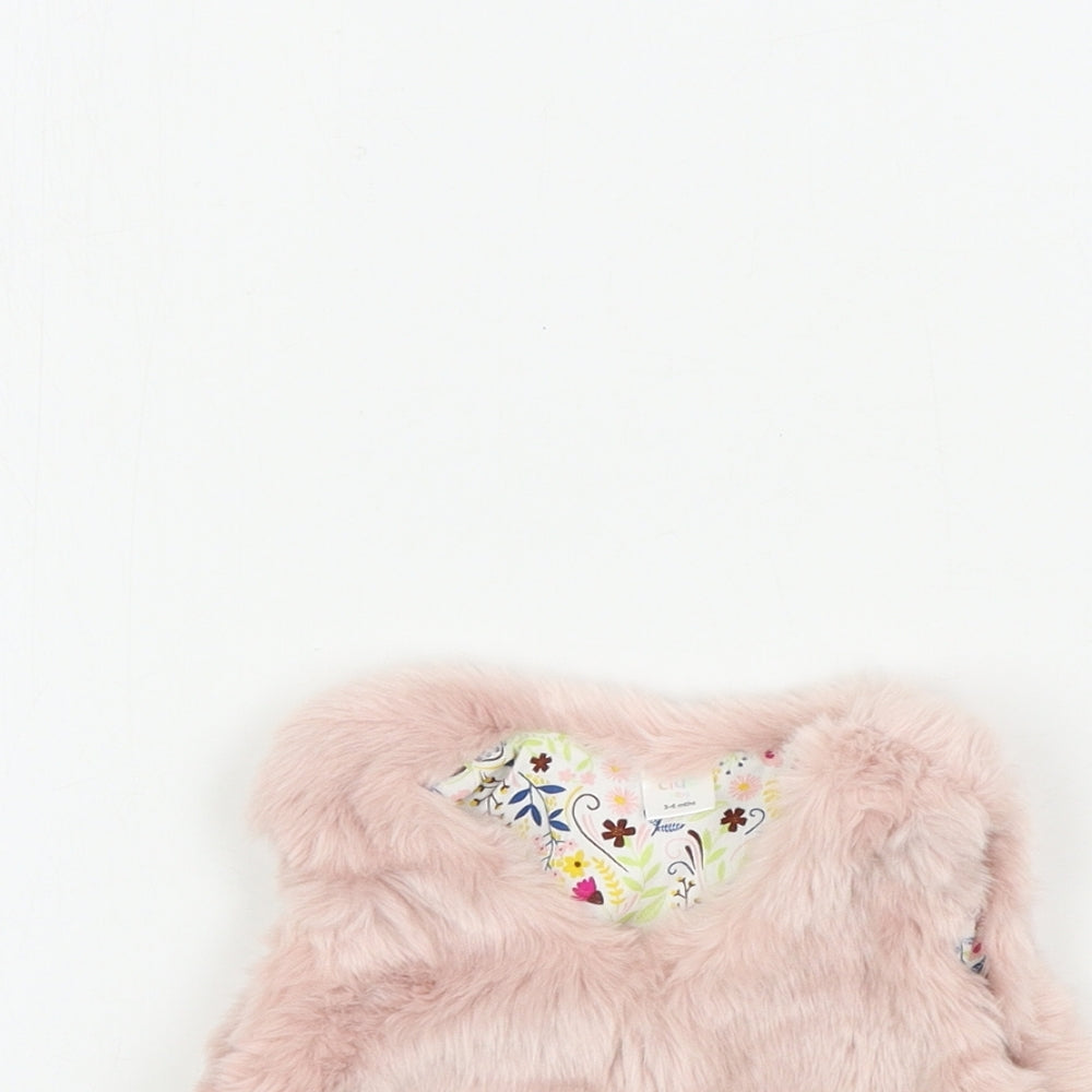 Mini Club Girls Pink   Gilet Coat Size 3-6 Months