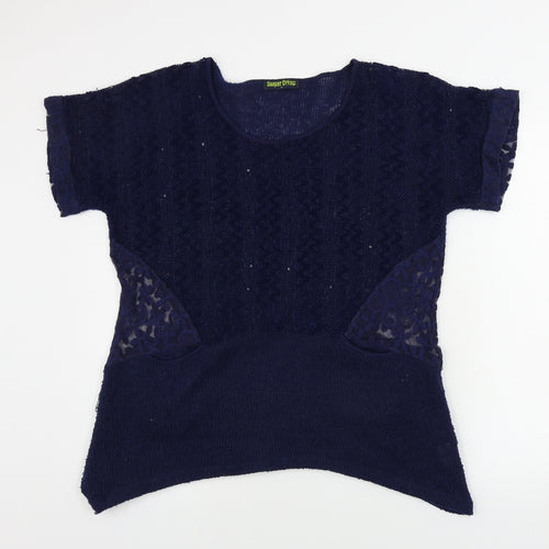 Sugar Crisp Womens Blue   Pullover Jumper Size M