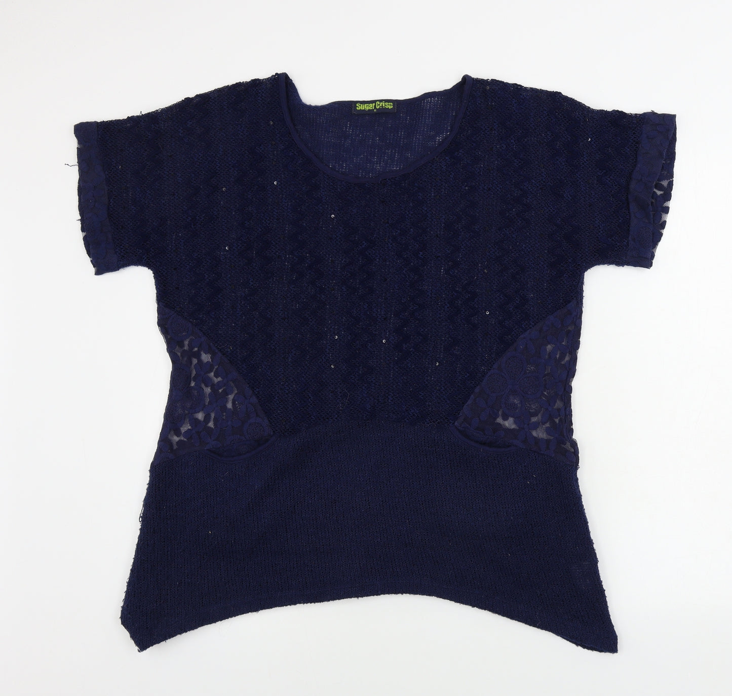 Sugar Crisp Womens Blue   Pullover Jumper Size M