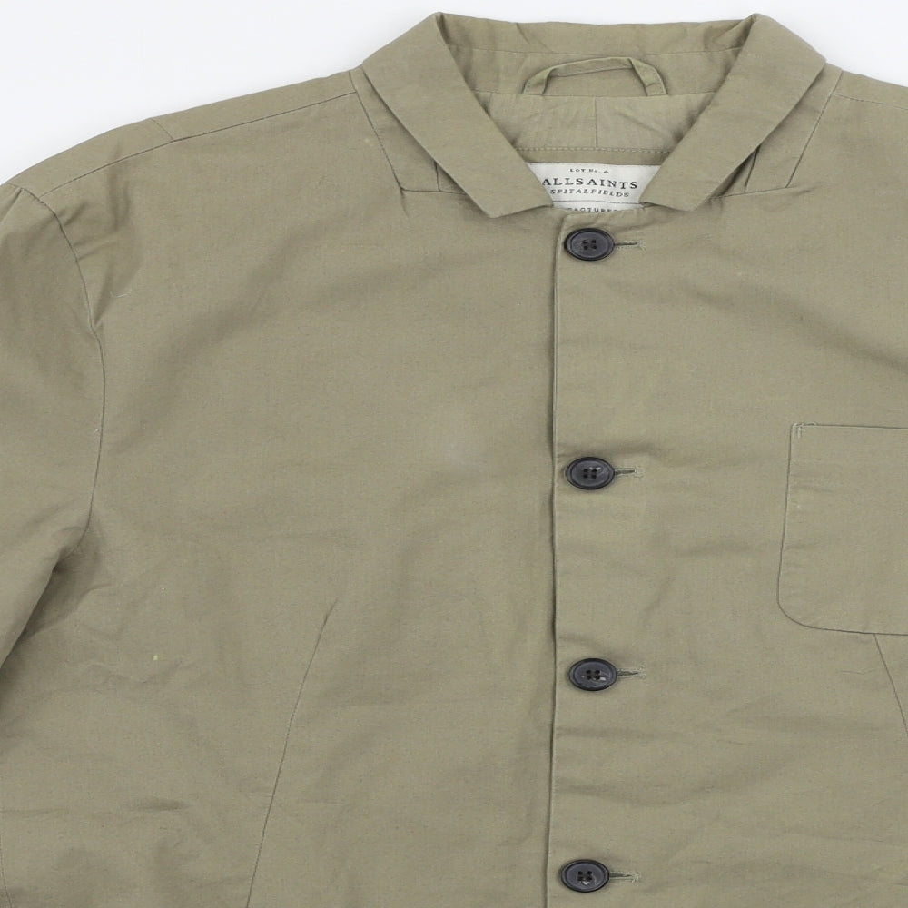 AllSaints Mens Gold   Jacket Coat Size L