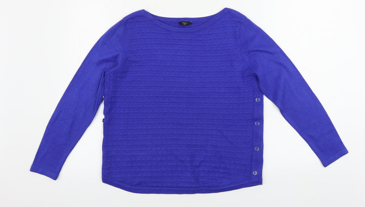 M&Co Womens Blue   Pullover Jumper Size 12