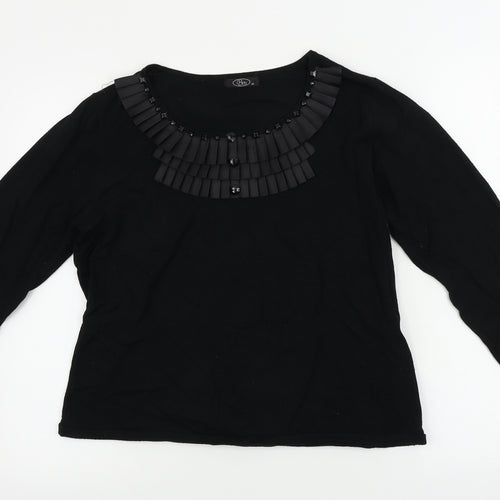 BM Womens Black   Pullover Jumper Size M