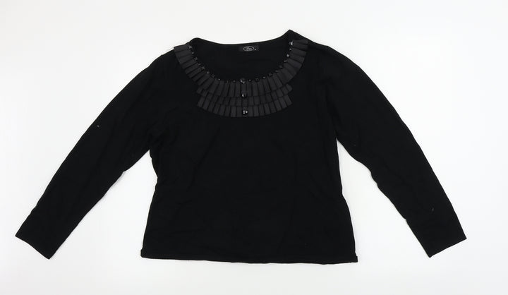 BM Womens Black   Pullover Jumper Size M