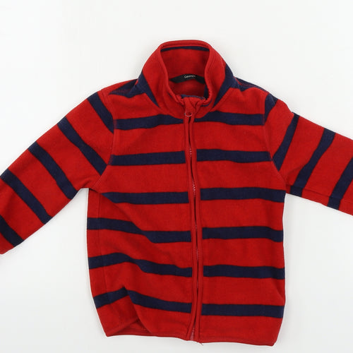 George  Boys Red Striped  Jacket Coat Size 2-3 Years