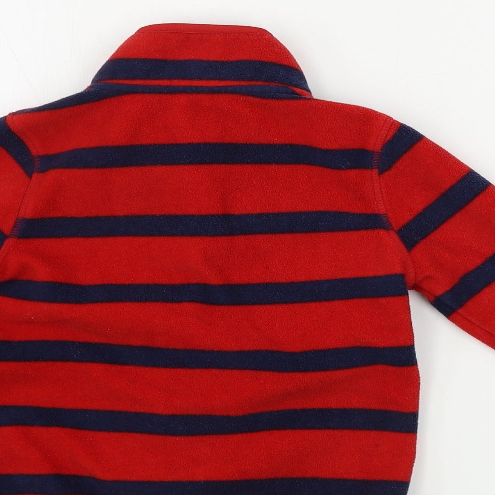 George  Boys Red Striped  Jacket Coat Size 2-3 Years