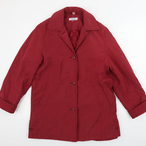 first avenue  Womens Red   Jacket Coat Size 8