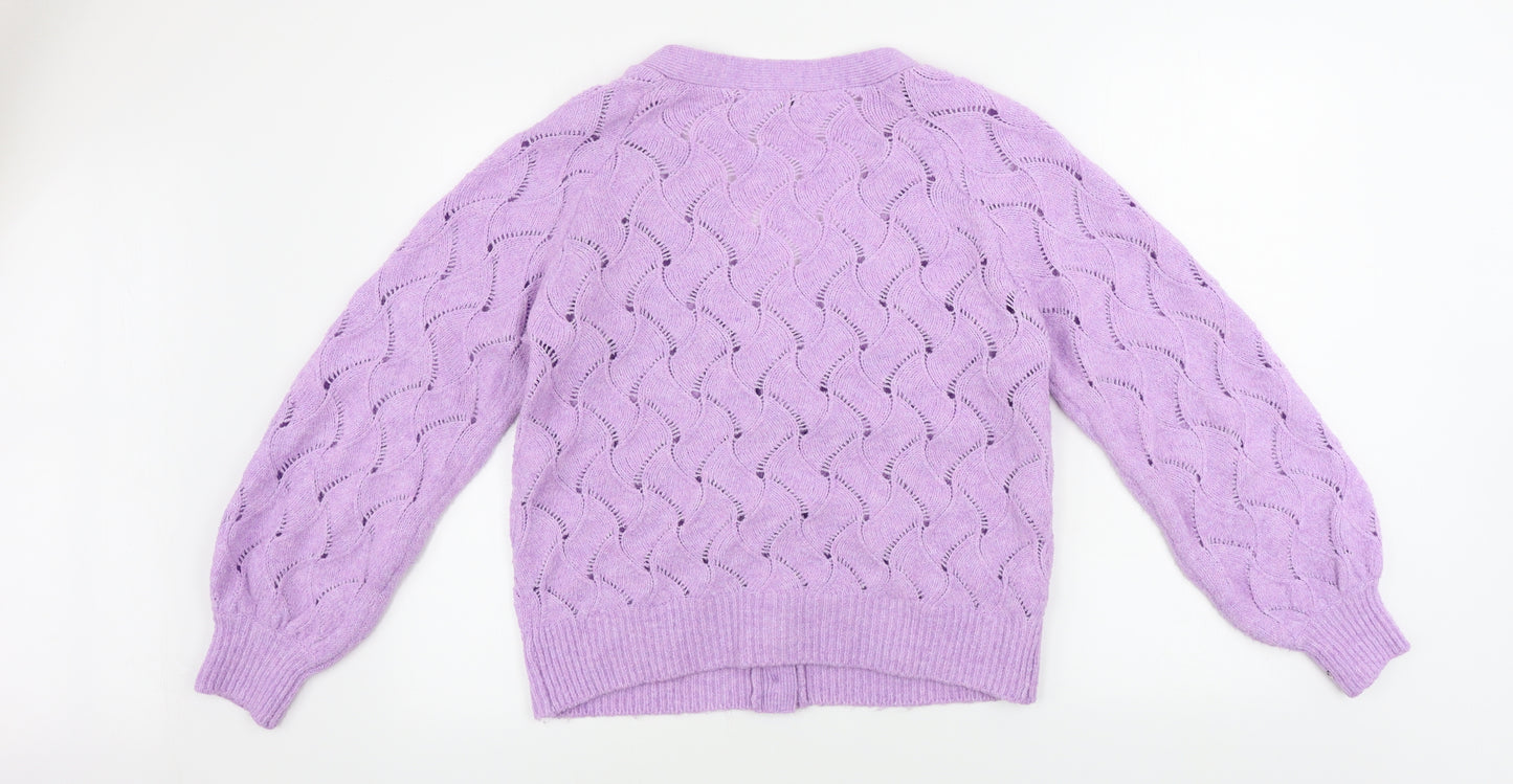 George  Womens Purple   Cardigan Jumper Size M
