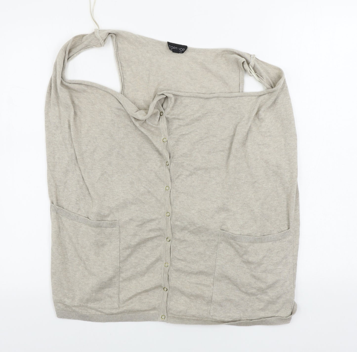 Topshop  Womens Beige   Cardigan Jumper Size 8