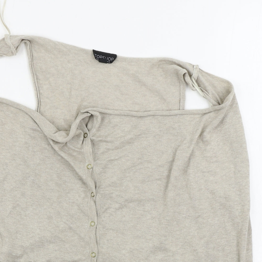 Topshop  Womens Beige   Cardigan Jumper Size 8