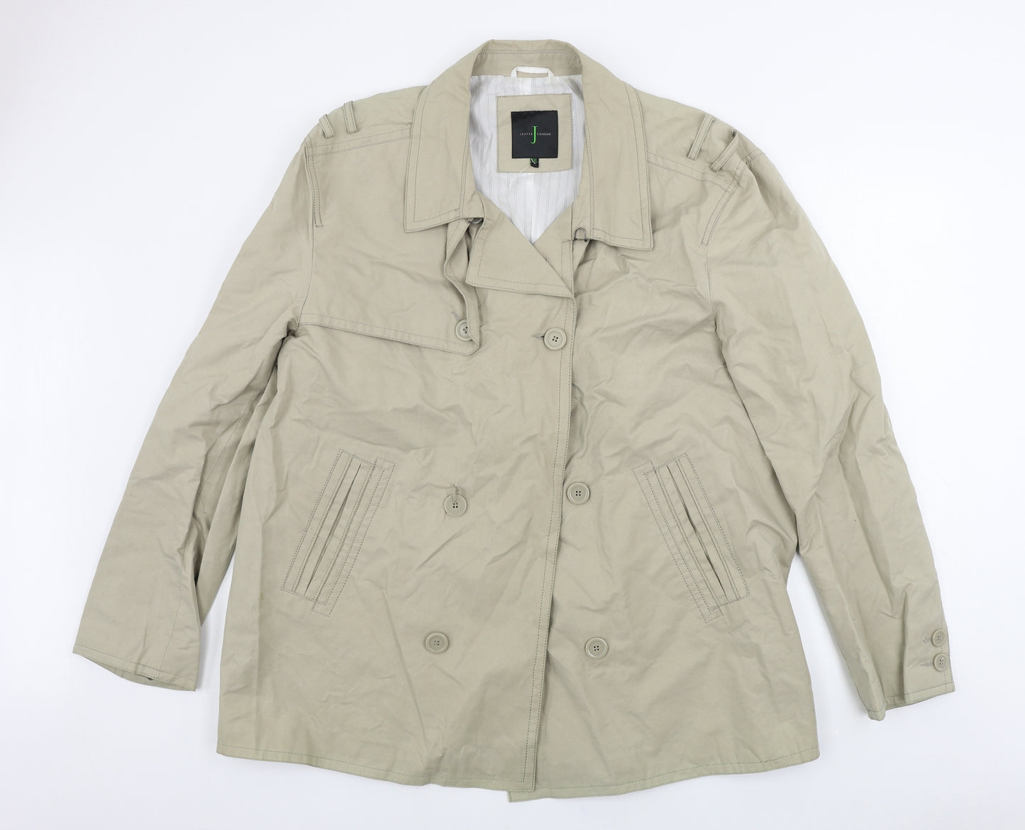Jasper Conran  Womens Beige   Jacket Coat Size 2XL