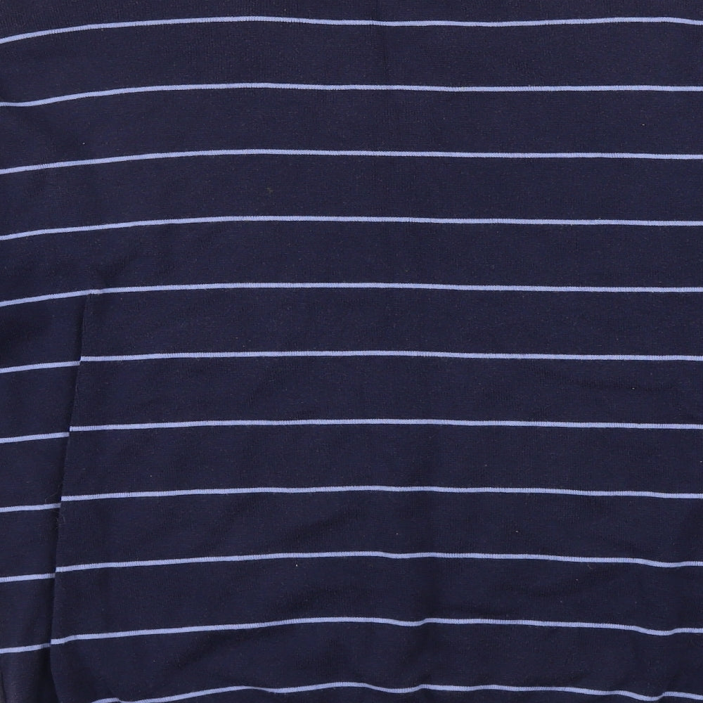 Ralph Lauren  Mens Blue Striped  Pullover Jumper Size M
