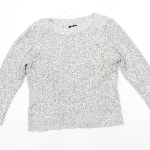 M&Co Womens Grey   Pullover Jumper Size L