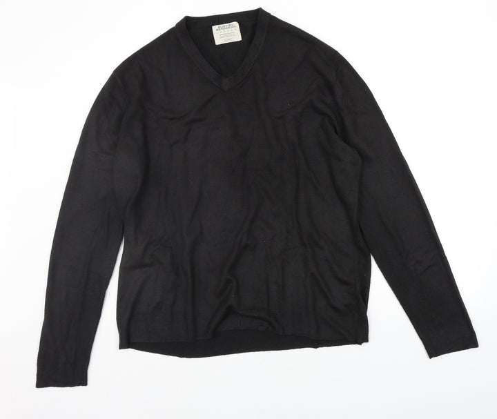Burton Mens Black Houndstooth Pullover Jumper Size XL