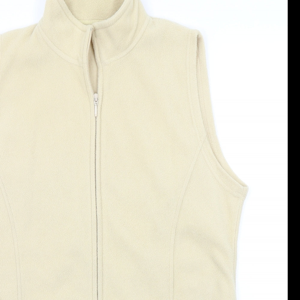 EWM Womens Beige   Gilet Coat Size L