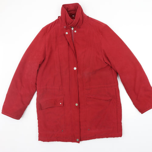 River Oak Womens Red   Jacket Coat Size 10