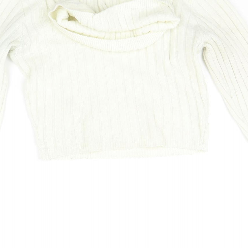 I SAW IT FIRST Womens Silver   Pullover Jumper Size 6