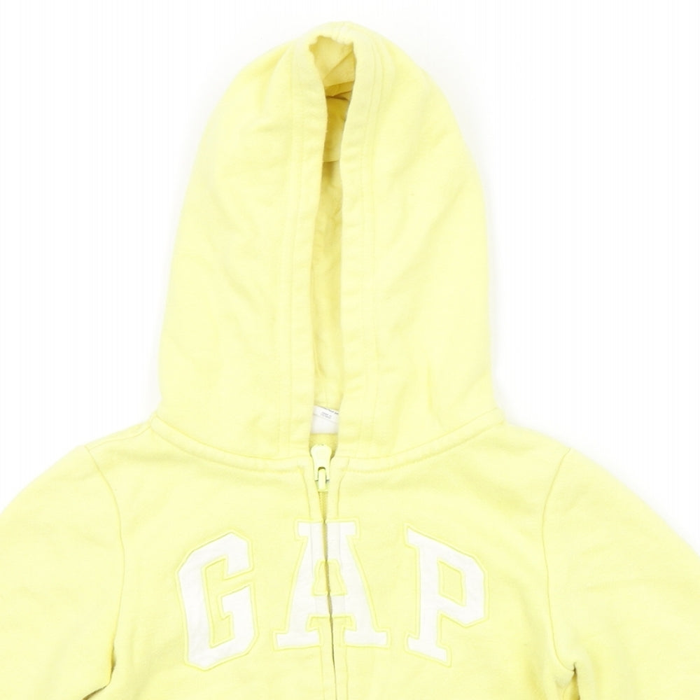 Gap  Girls Yellow   Full Zip Hoodie Size 4 Years